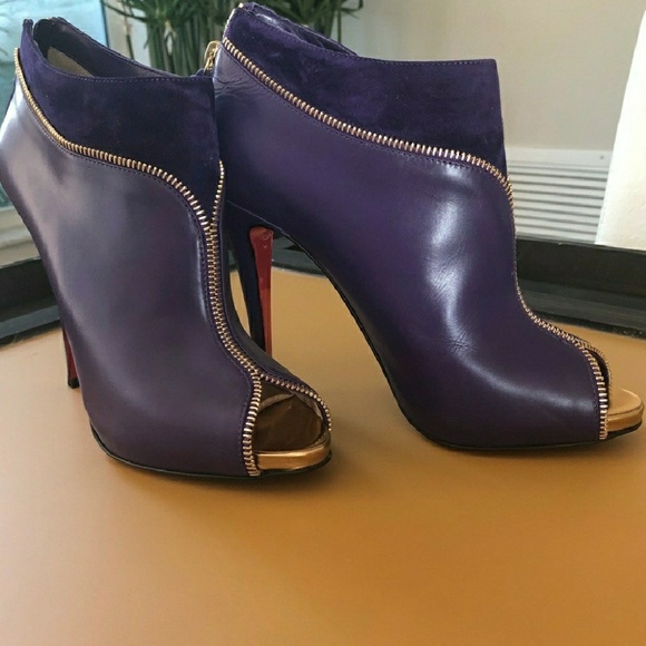 Christian Louboutin Purple Booties - Picture 4 of 4